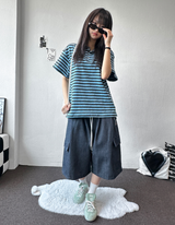 Nulang Non-Fade Keyring Hip Cargo Bermuda 2 Color 