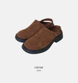 2WAYレザークロッグシューズ (2color)