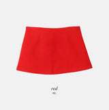 Winter Wool A-line Mini Skirt (5color)