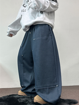 MINK🐻🧸RIVET STRING LONG WIDE PANTS 💙🖤2COLOR