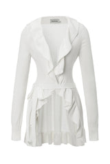 Maple ruffle cardigan