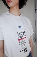 Solona Cool Touch Ice Skin Technology Student Print Loose Short Sleeve T-shirt