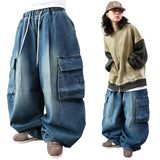 Wide Y2K Cargo Balloon Pants