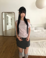 ピュータ ドレープ ショートスリーブ Tシャツ