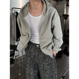 [Unisex] クロップ2wayフードジップアップ(3color)