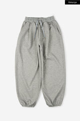 Mink pintuck balloon jogger sweatpants