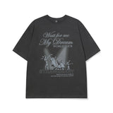 World tour Overfit T-shirt [Charcoal grey]