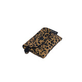 Simple Card wallet _Leopard Corduroy Camel