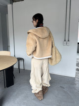フードリバーシブルムスタンジャケット