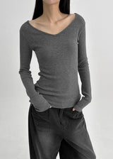 [MADE] Rulind V-neck Long-sleeved T-shirt (F/W ver.)