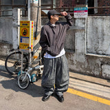 Vintage Stripe Balloon Pants