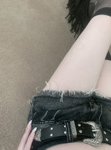 Tenny Dark Blue Damage Shorts