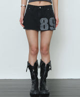 89 short skirt (black)
