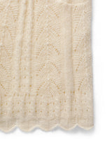 Ribbon sleeveless knit_cream