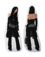 Pintuck Shirring Bootcut Long Pants