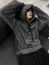 24FW New Cable Wool Hood