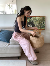 SIDE SHIRRING BUTTON SLEEVELESS (3C)