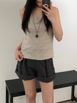Defnit Draped Knit Tank Top