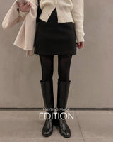 【MADE】Tuck Accent Wool Blend Mini Skort