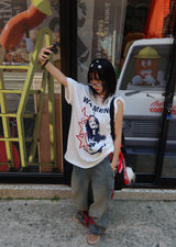 Funky Star Oversized Fit Boxy Short Sleeve T-shirt