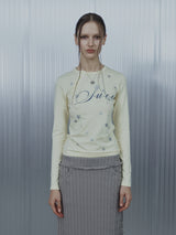 STAR HENLEY NECK TOP / YELLOW