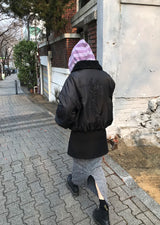 (WOOL) レイヤードボタンミニスカート