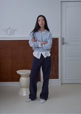 Milo V-neck Wool Knit (Baby Blue)
