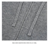 LMN メゾンドニットウェアフーデッドジップアップ (7 colors)