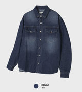  Deface Double Flap Pocket Denim Shirt