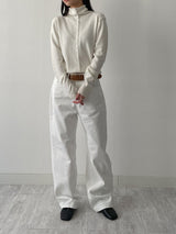 [Unisex] Stitched Cotton Wide Pants