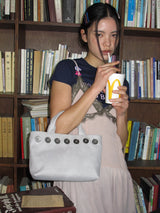 【即日発送】Sunday Tote Bag (button wide)(grey)