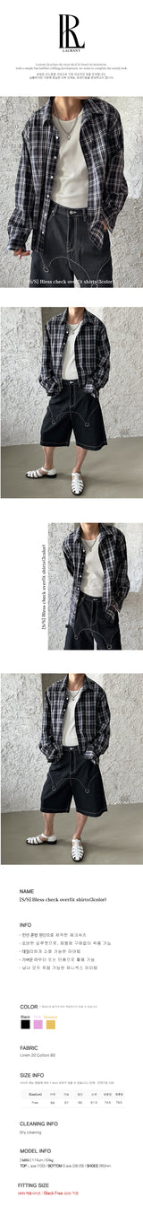 [S/S] ブレスチェックオーバーフィットシャツ (3color)