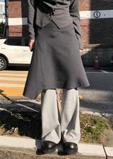 リブブーツカットスウェットパンツ