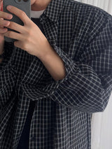 ASCLO Seersucker Cool Check Shirt (4color)