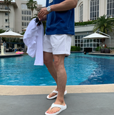 Liu Washing Cotton Banding Shorts