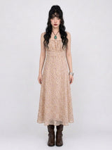 BLOOMING GARDEN CHIFFON DRESS