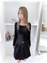 U-neck Long-sleeved Tee (2 colors)