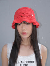 Coma Ruffle Beanie - Red