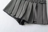 Classic Pleated Mini Skirt