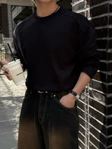 ブロード ショルダー カット ライン ロングスリーブ