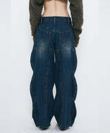 WAVE DENIM PANTS