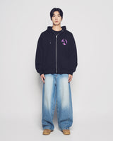 25FW A シンボルサークルナッピングフーディージップアップ