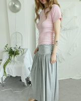 JELLY RIBBED SHORT SLEEVE T-SHIRT