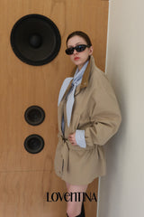 WIND HIGH-NECK JACKET_BEIGE