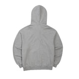 Street league artwork damage washing hoodie zip-up (Melange)