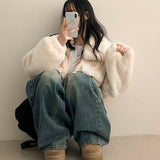 Pocket High-neck Cropped Jumper