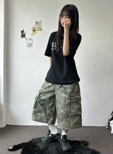 Woodland Cargo Balloon Bermuda Shorts 2color