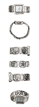 Antique Square Simbol Watch