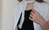 ソフトドットスカーフ (white)