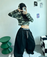 ベーシックラインバルーンコットンパンツ💛🤍🖤🤎💚 - 5カラー